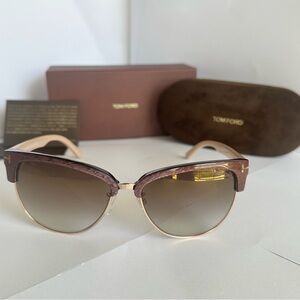 New- Tom Ford Brown Sunglasses